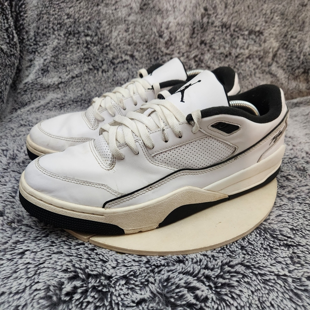 Nike Air Jordan Flight Court Basketball White Sail Black Men's Size 12 - Picture 4 of 9